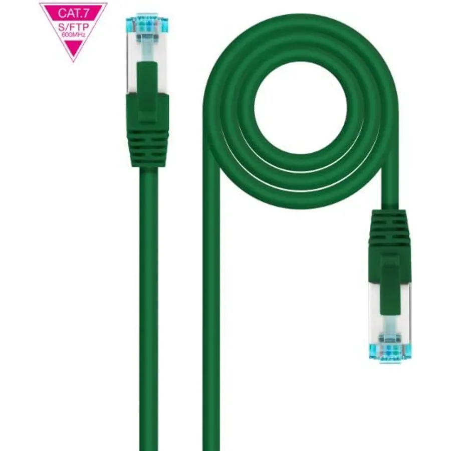 0.25m Green 600MHz LSZH S/FTP PIMF CAT7 AWG26 Network Cable Ideal for High Speed Connections