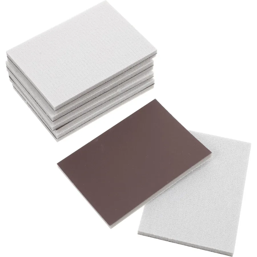 10pcs Brown Emery Sanding Sponge Blocks 2000 Grit