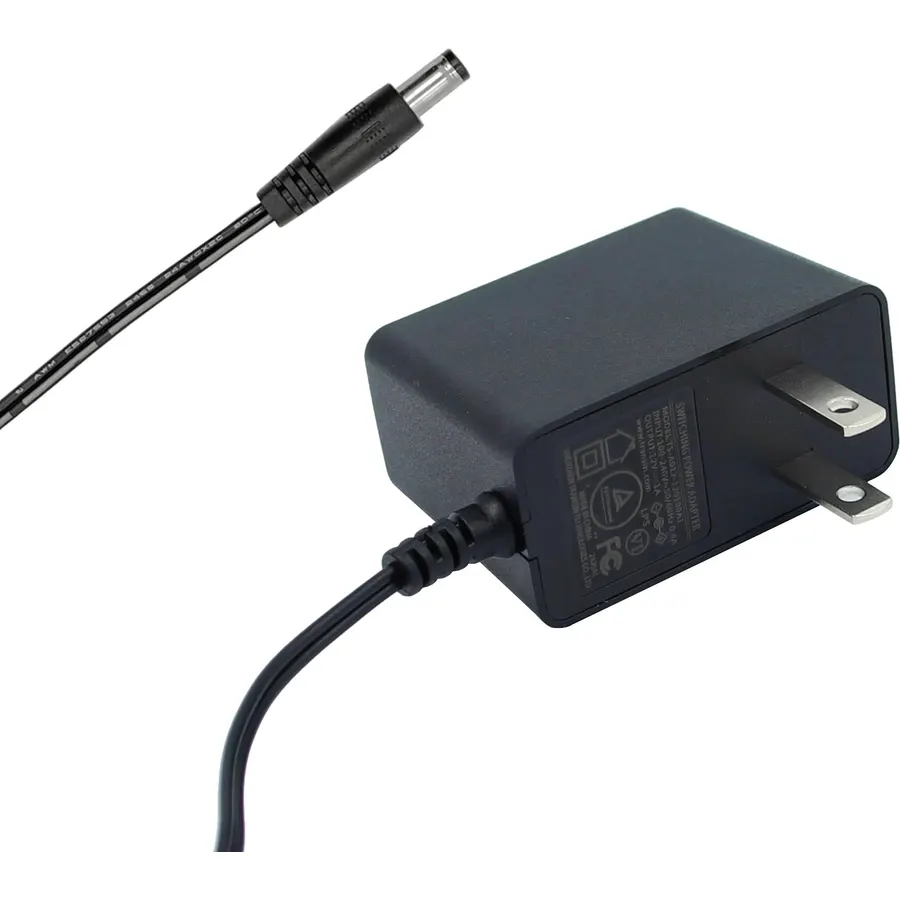 12V 1A Power Supply Adapter, UL Listed 120V AC to DC12V Class2 Transformer Power Cord with 5.5x2.1mm Tip for 12volt 200mA 500mA 800mA 1000mA LED Strip Light, Camera, BT Speaker,Router etc.