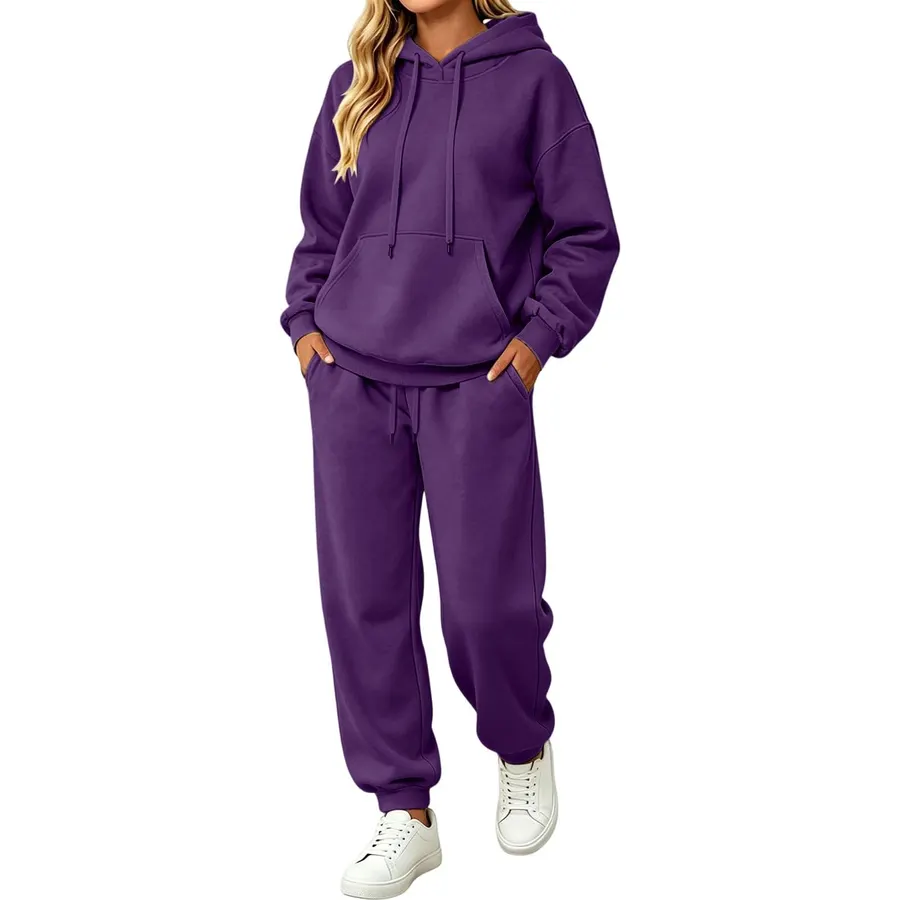 2 Piece Sets for Women Fall Winter Hoodies Sweatpants Loungewear Outfits