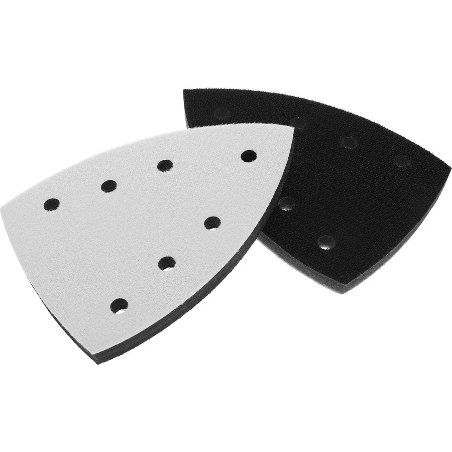 2pcs Triangle Sander Backing Pad 7-Hole Interface Sanding Accessory