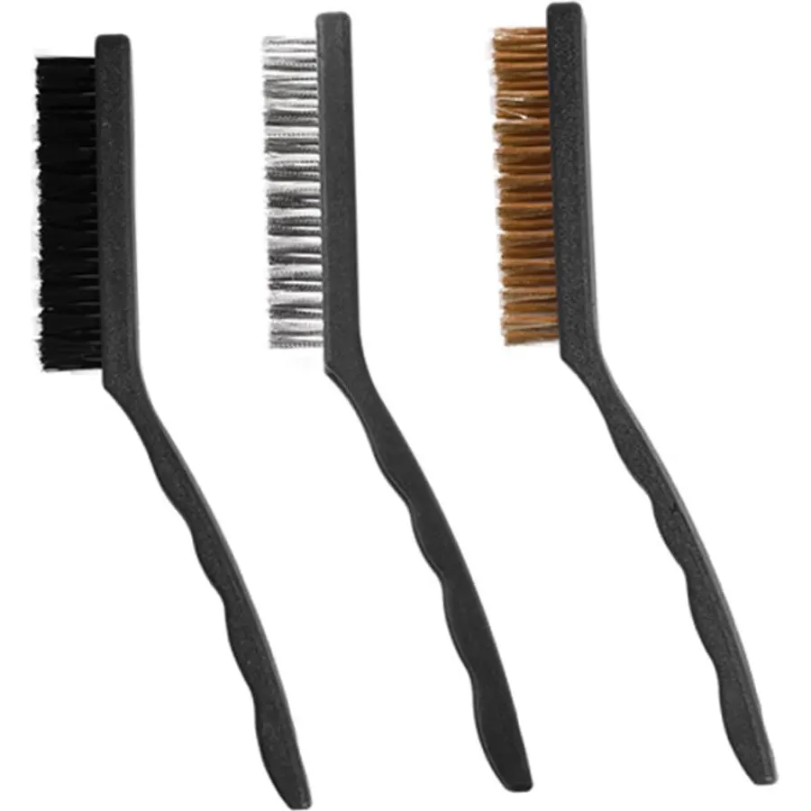 3pcs Kitchen Cleaning Brush for Stubborn Stain Removal Steel Wire