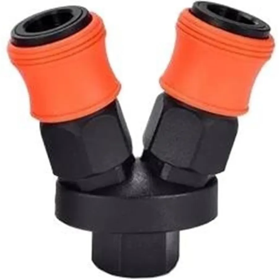 3Way C‑Type Snap‑Fit Pneumatic Quick Coupler
