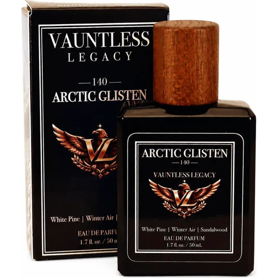 Arctic Glisten Men’s Cologne | Eau de Parfum Spray | White Pine, Winter Air, and Sandalwood | Fresh Winter Scent | 1.7 Fl Oz | VL 140