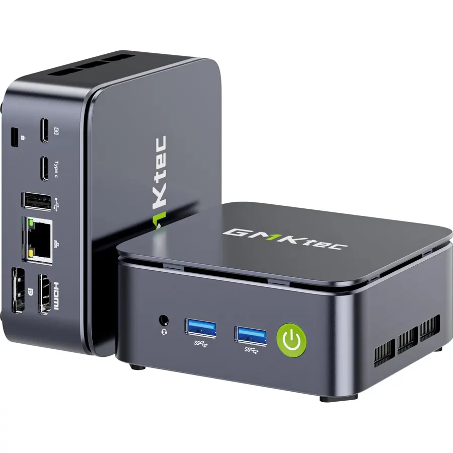 Trycoo 2026 Gaming Mini PC Ryzen 5 7640HS(Up to 5.0GHz) 16GB DDR5 RAM, 512GB SSD AMD Mini Desktop Computers with 4K Triple Display, USB4.0 & Dual LAN, Type-C, WiFi6, BT5.2 for Game OpenClaw AI