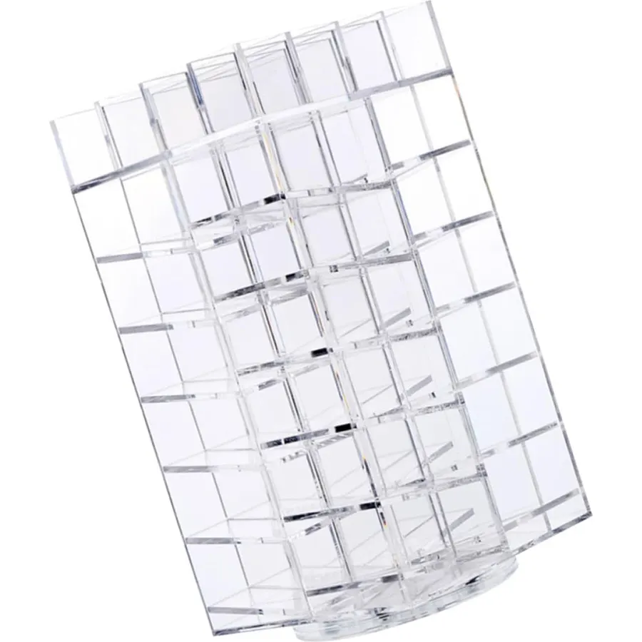 Hole Acrylic Lipstick Organizer Display Stand, Multilayer Rotating Holder