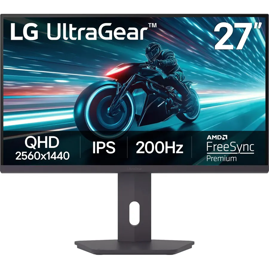 LG 27G610A-B 27-inch Ultragear QHD (2560 x 1440) IPS Gaming Monitor, 200Hz, 1ms, AMD FreeSync Premium, VESA DisplayHDR 400, HDMI, DisplayPort, Tilt/Height/Swivel/Pivot Stand