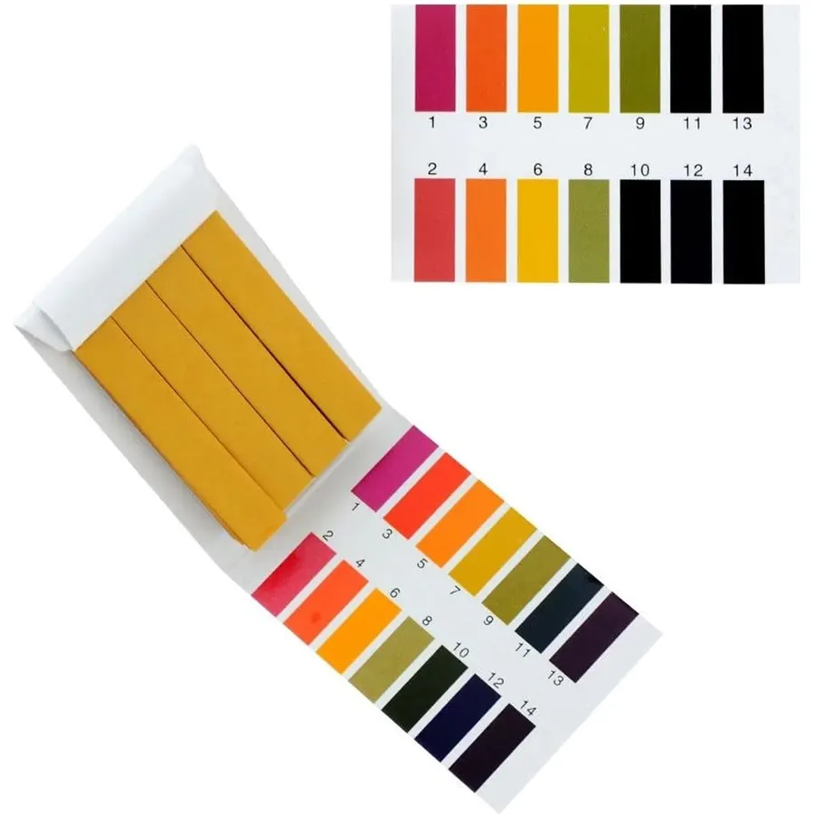 pH Test Strips 1-14 Wide Range Litmus Paper for Body Fluids Soil - 80 Pack Fast Accuracy Testing Kit for Pool Spa Wine Fermentation(80pcs)