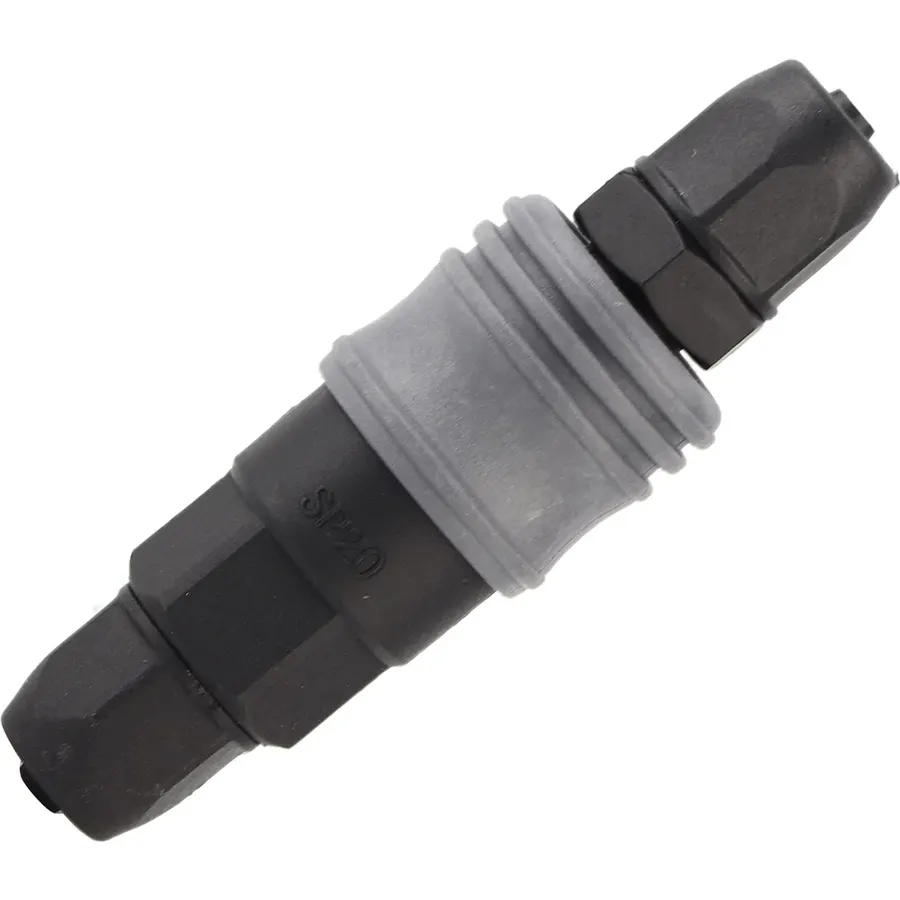 Plastic Steel Quick Connector, Durable, High Performance for Pneumatic Accessories, 8, 10, 12 mm PU Pipe (8 mm (20))