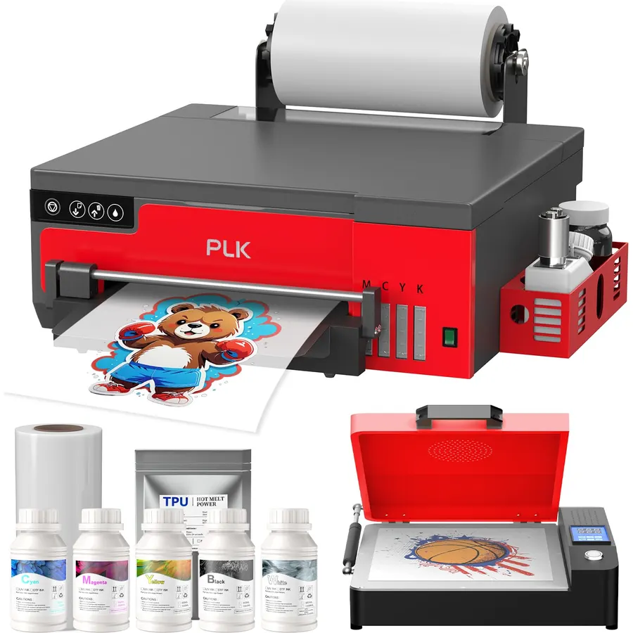 PLK A4 DTF Printer with Oven Bundle, XP600 DTF Prrinter