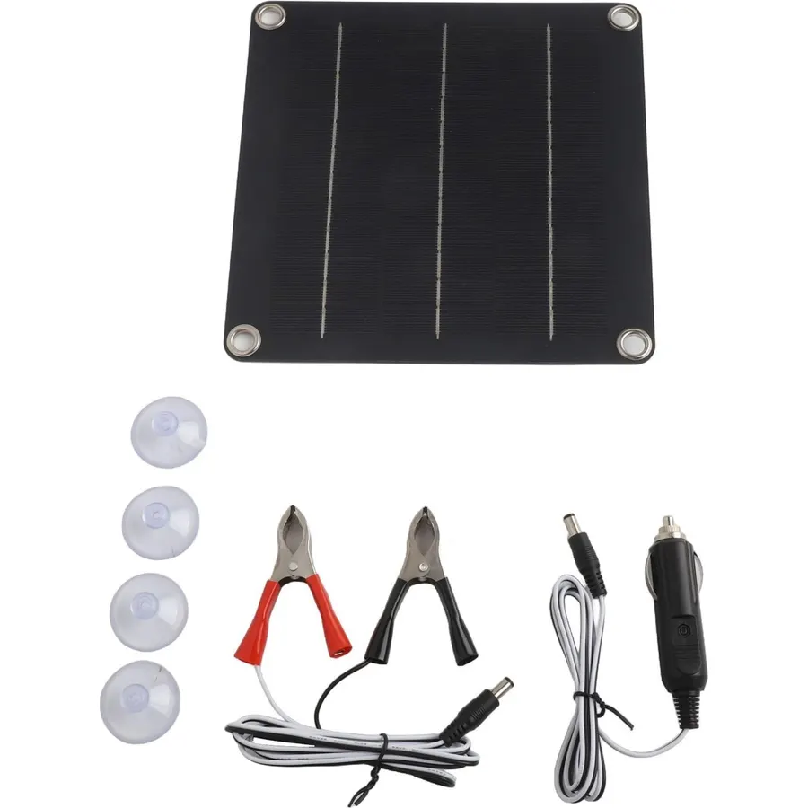 Portable Solar for Battery Charger 10W for RV Boat Motorcycle