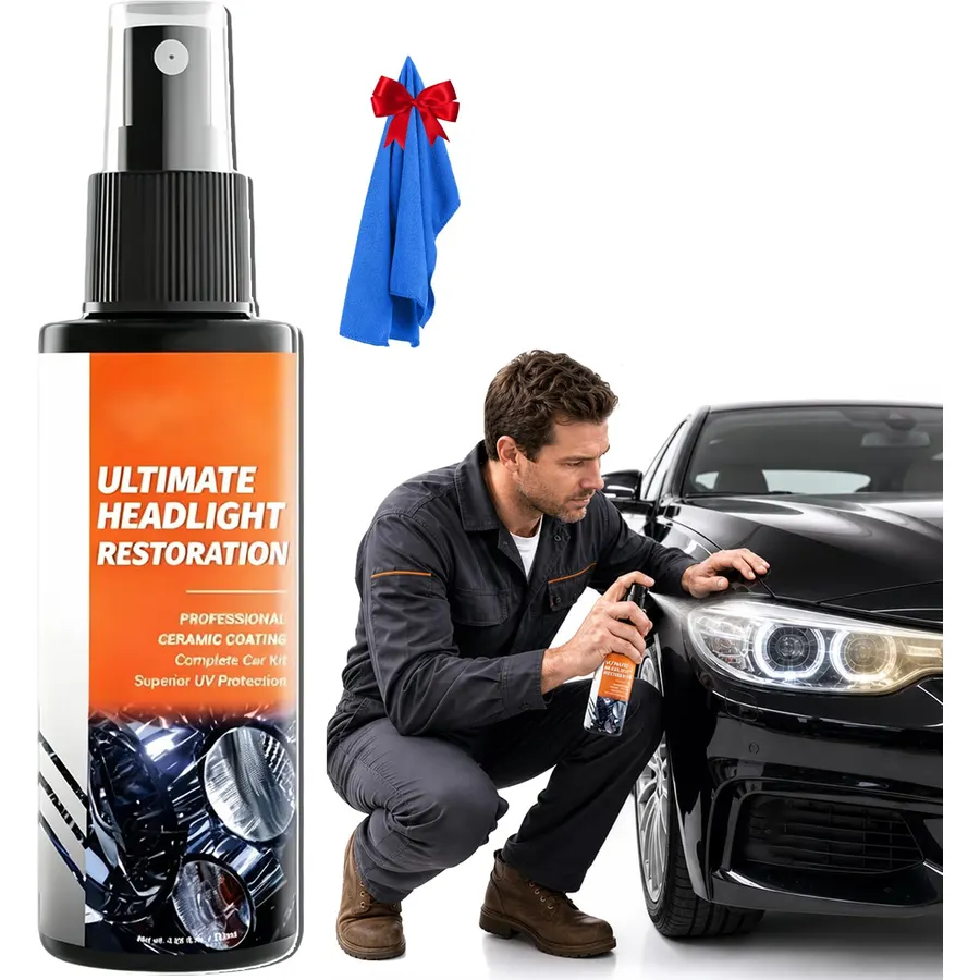 Professional Headlight Restoration Spray Kit (120ML*1)