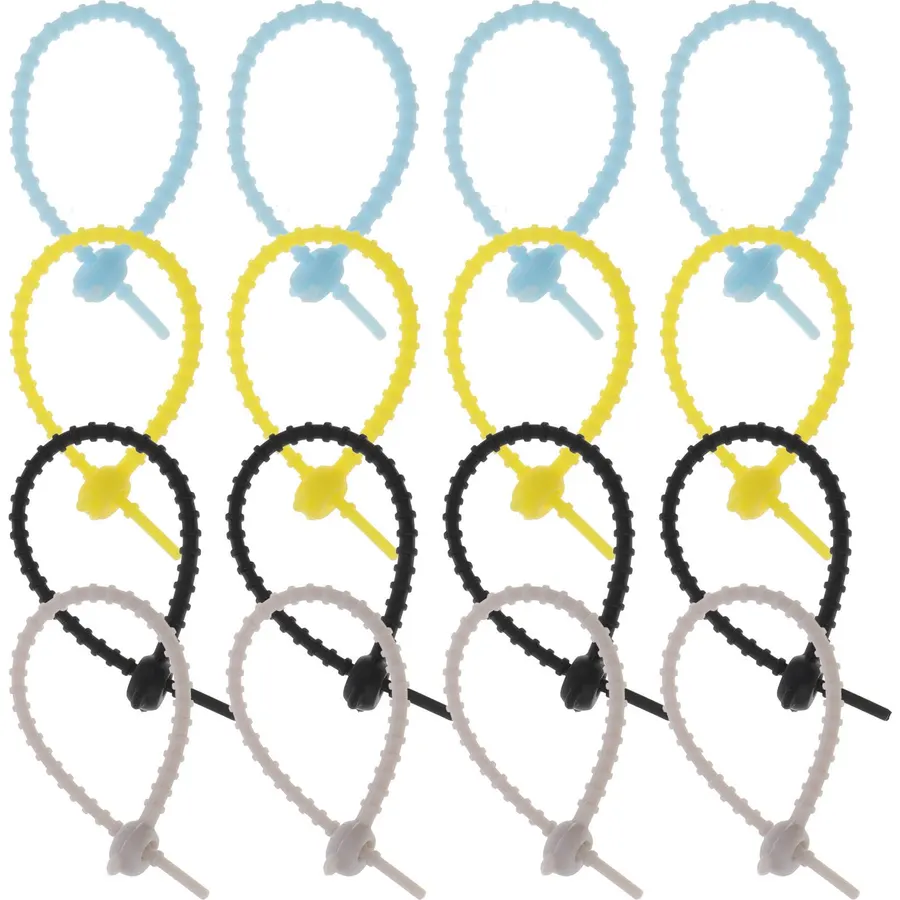 Silicone Cord Ties 20pcs Reusable Cable Organizer Straps